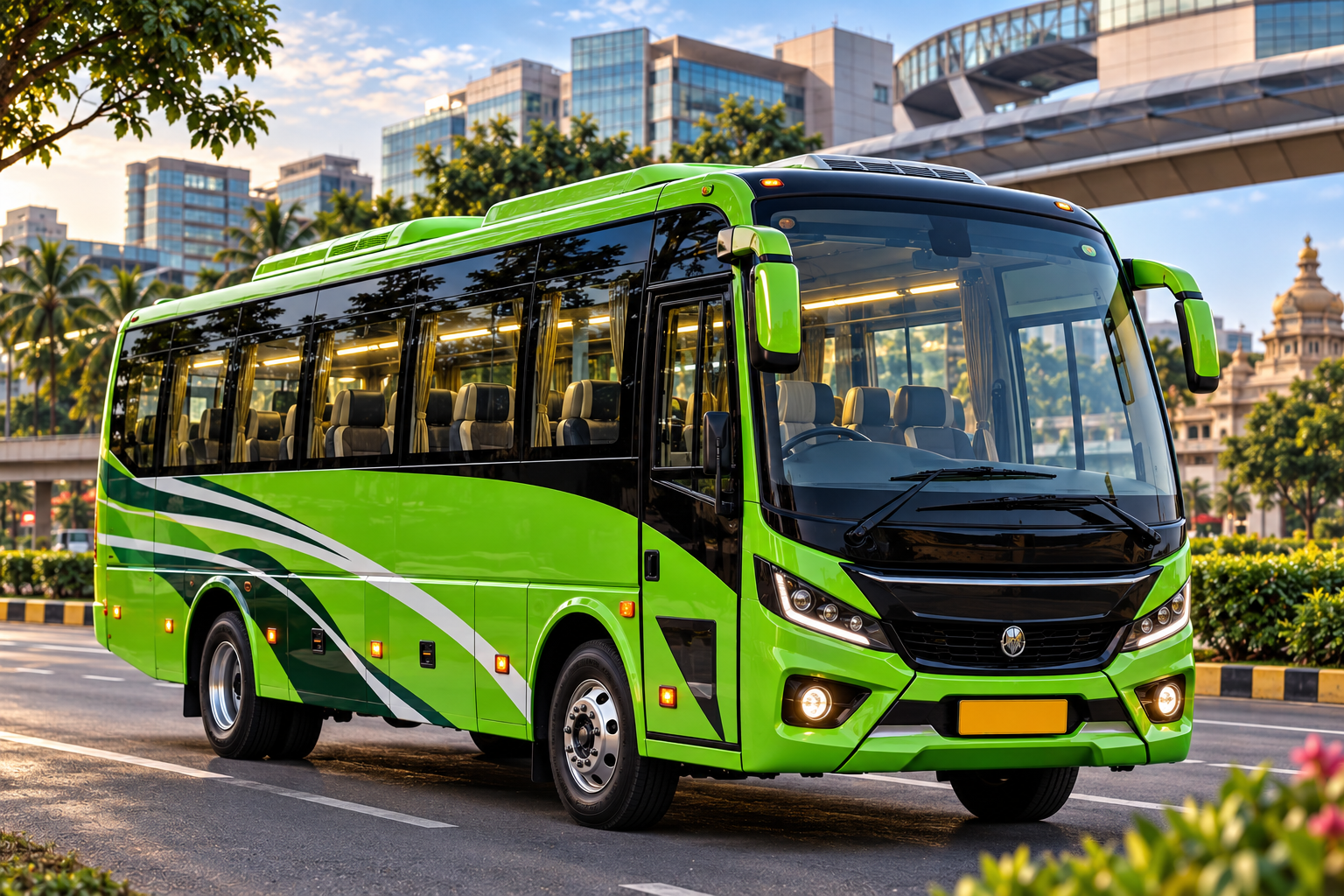 21 and 25 Seater Mini Bus Rental Bangalore