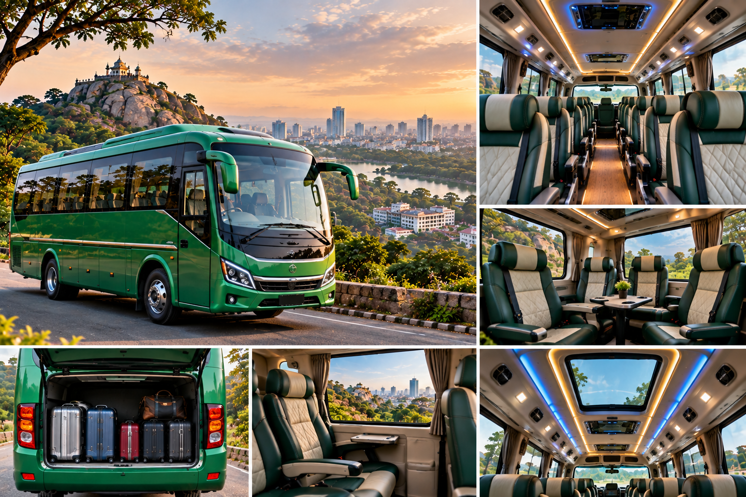 Mini bus passenger interior